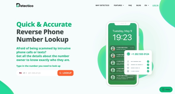 detectico reverse number lookup